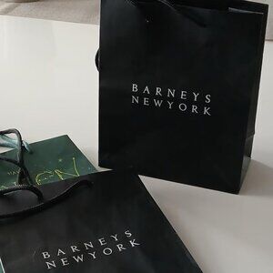 (2) Iconic Barneys New York Shopping Bags